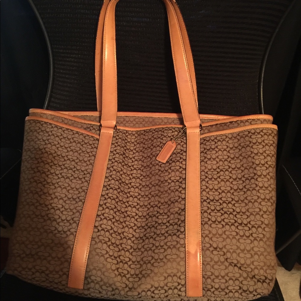 Coach laptop brief satchel & laptop case
